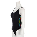 V-Neck BodySuit With Stripe Taping - Denny's