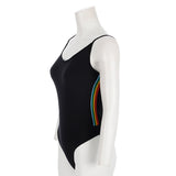V-Neck BodySuit With Stripe Taping - Denny's