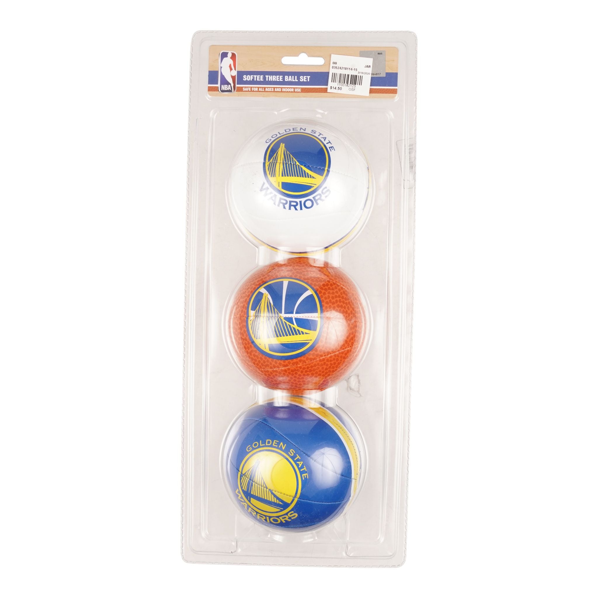 Golden State Warriors 3 Ball Set - Denny's