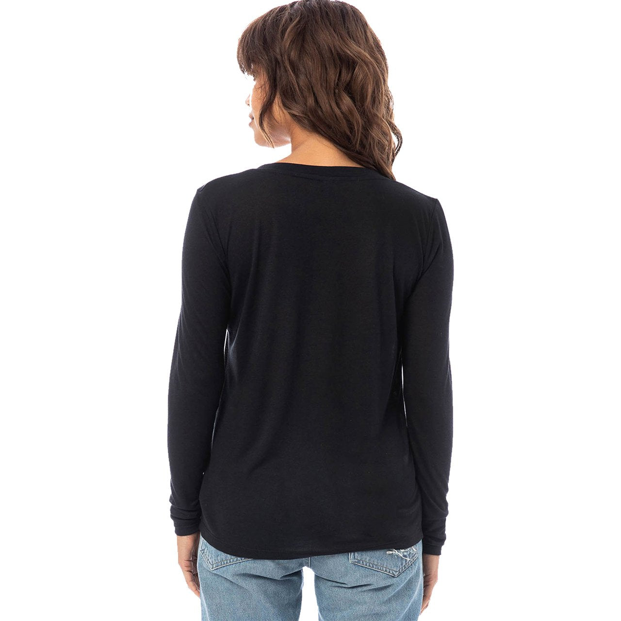 Slinky Jersey V-Neck Tee - Denny's