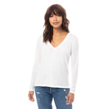 Slinky Jersey V-Neck Tee - Denny's