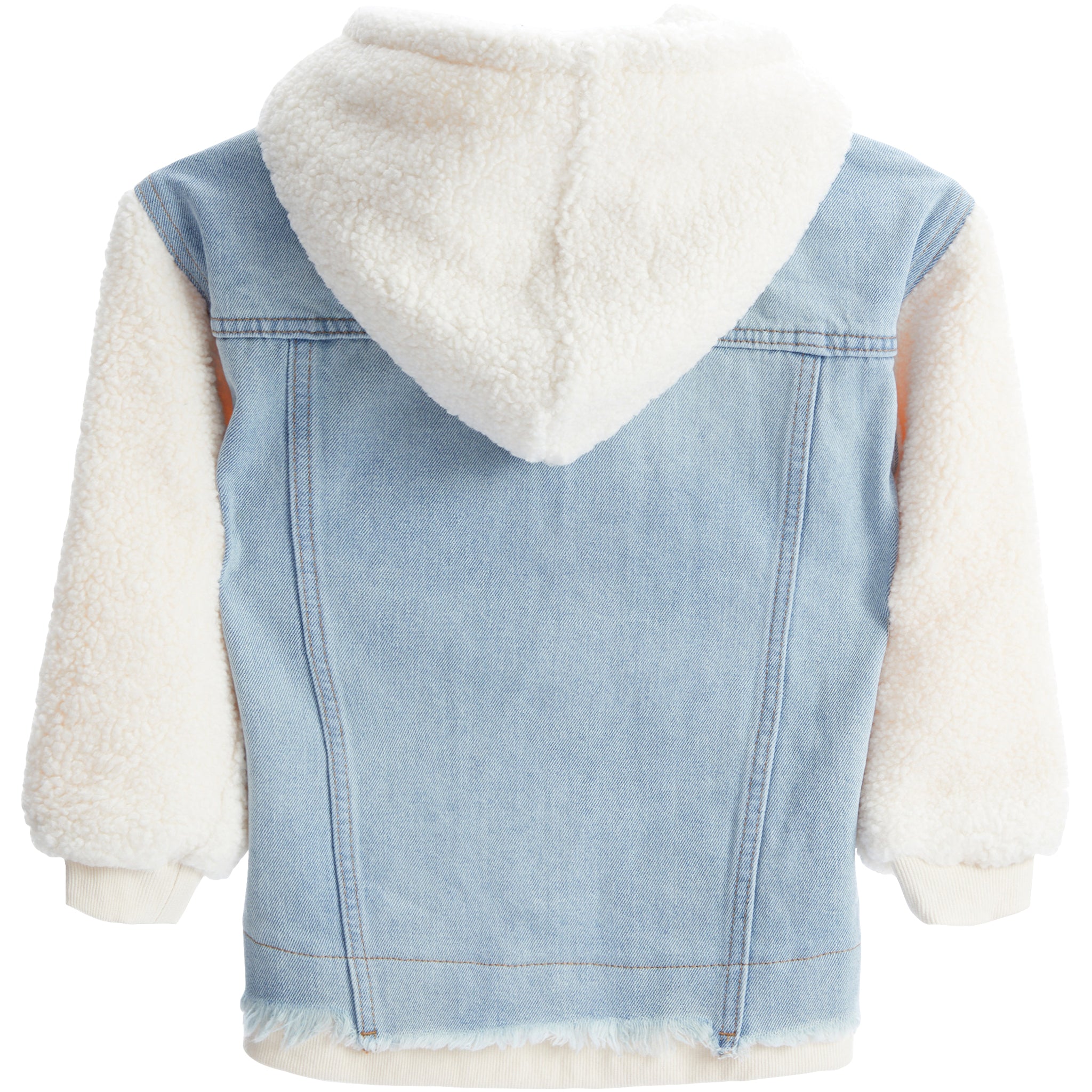 Set For Life Sherpa & Denim Hoodie - Denny's