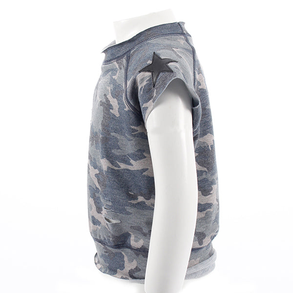 Camo Cut Off Sweatshirt - Denny's
