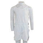 Romper with Red Stripe and Snaps - Denny's