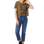 Camo Short Sleeve Crop Tee - Denny's