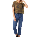 Camo Short Sleeve Crop Tee - Denny's