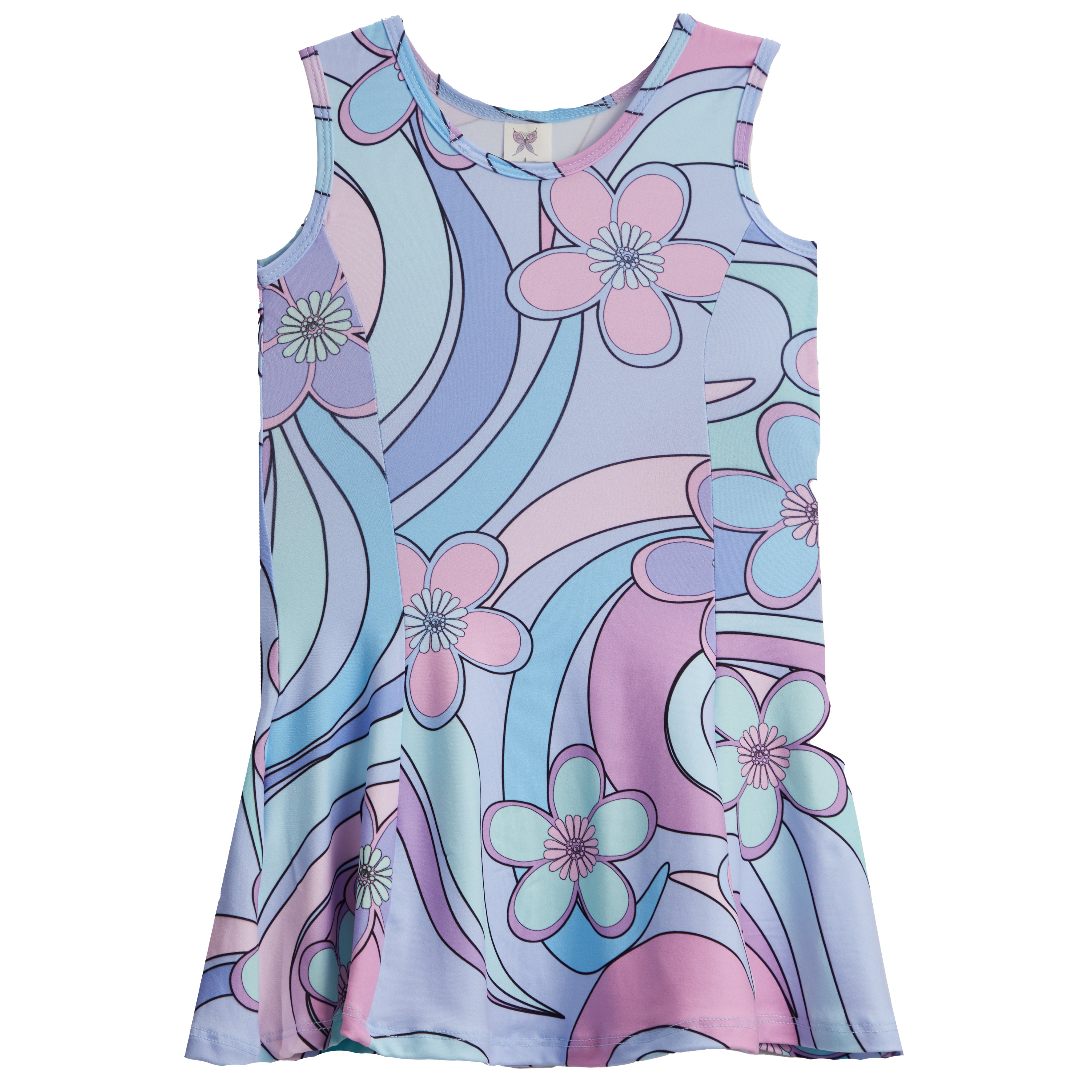 Swirl Fit & Flare Tank Dress - Denny's