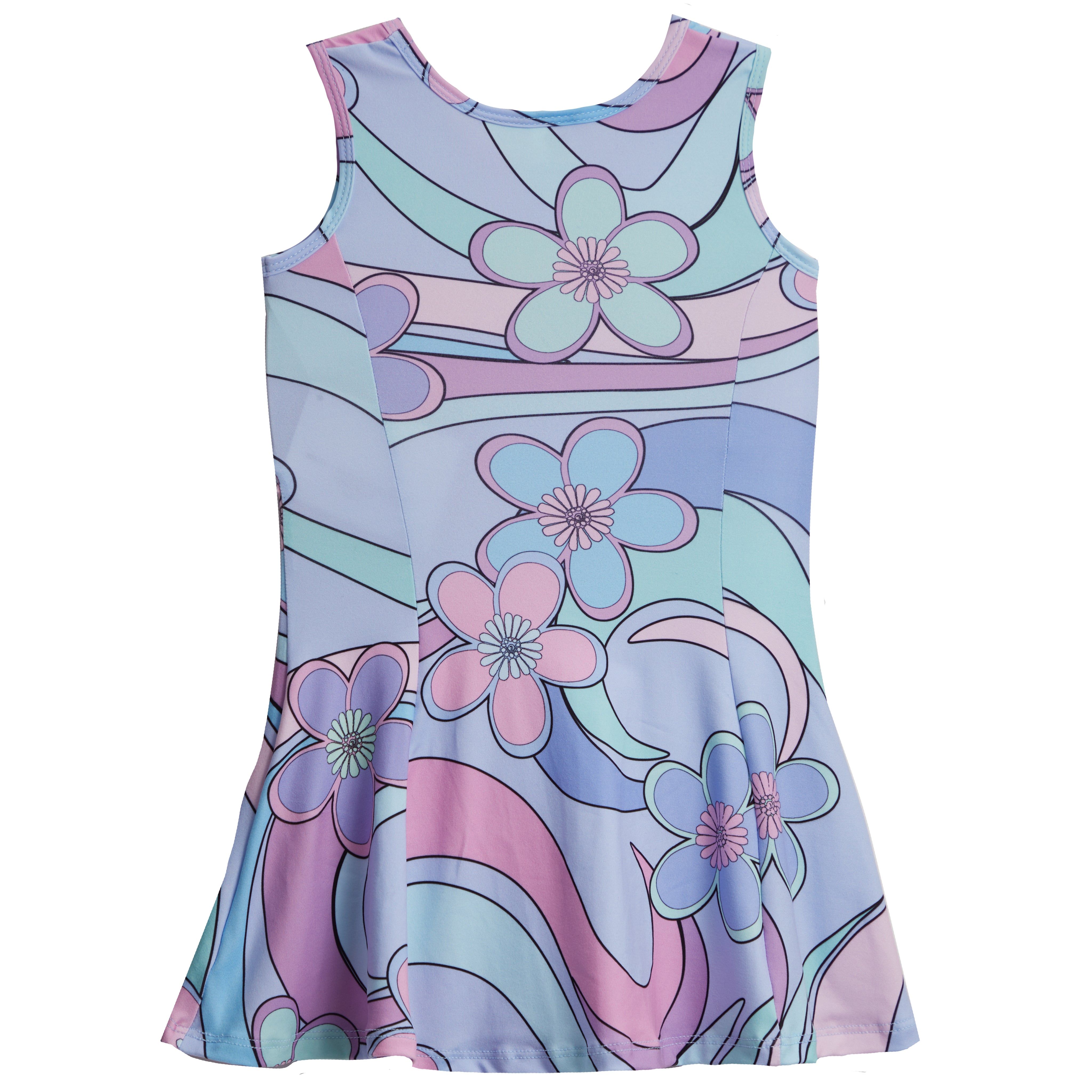 Swirl Fit & Flare Tank Dress - Denny's
