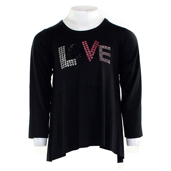 Long Sleeve High Low With Love - Denny's
