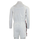 Romper with Red Stripe and Snaps - Denny's
