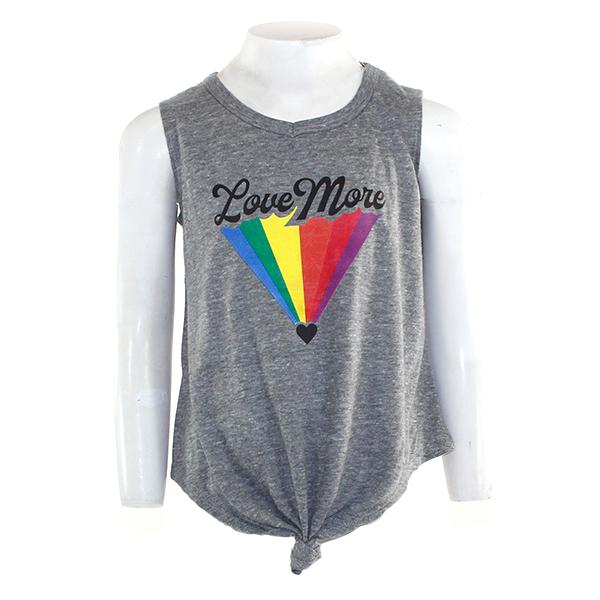 Tie Front Tank with Love More - Denny's