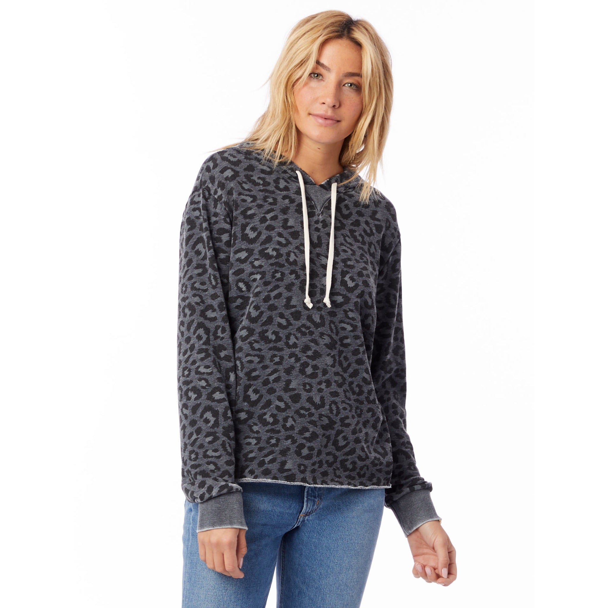 Leopard Burnout French Terry Hoody - Denny's