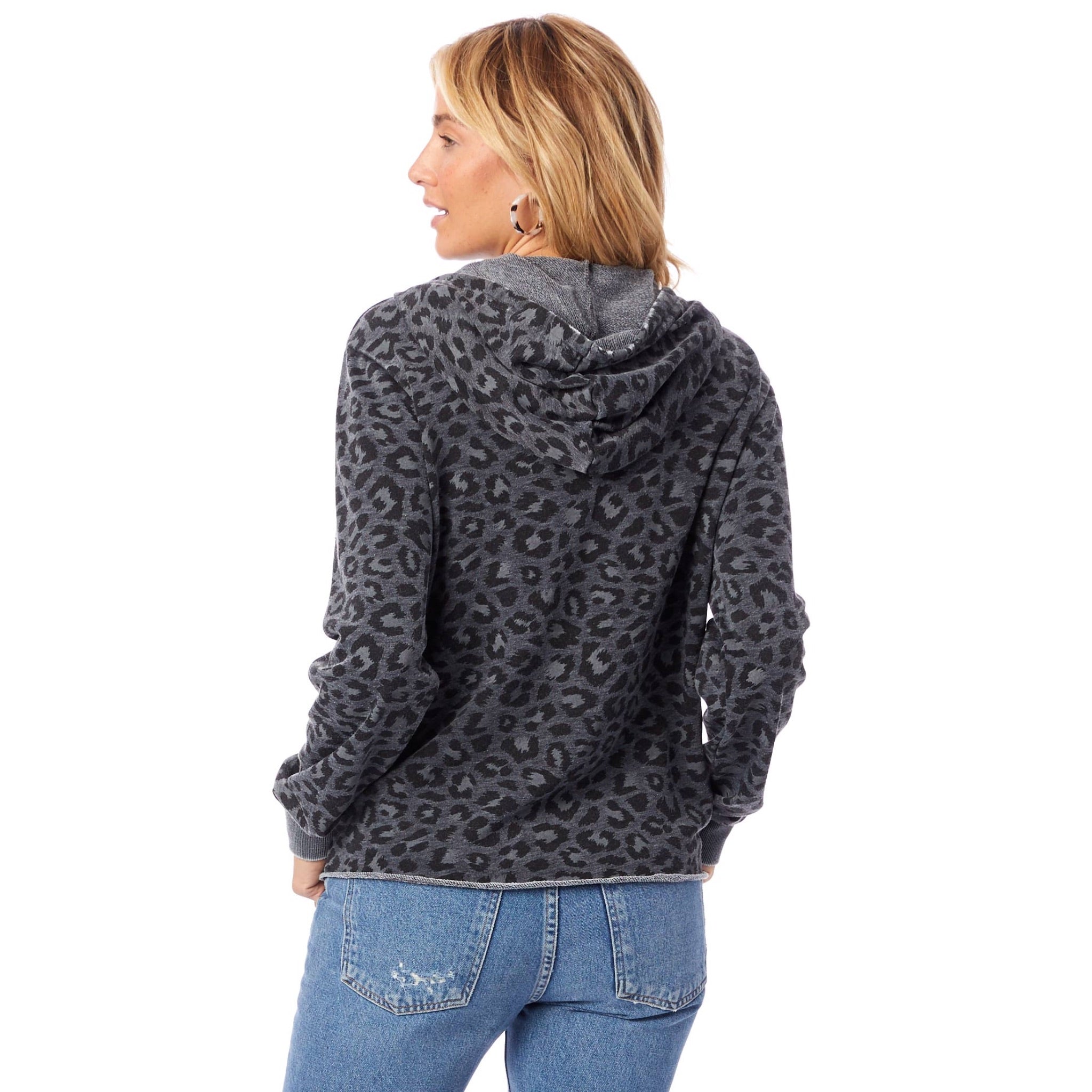 Leopard Burnout French Terry Hoody - Denny's