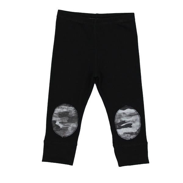 Black Pant with Knee Patch - Denny's