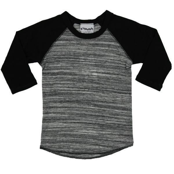 Raglan Black Sleeve Space Dye - Denny's