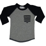 Raglan Grey Navy - Denny's