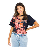 S/S Bleached Syracuse Crop Tee - Denny's