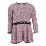 Long Sleeve Dress with Studded Belt - Denny's