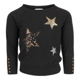 Sweatshirt with Animal Print Stars - Denny's