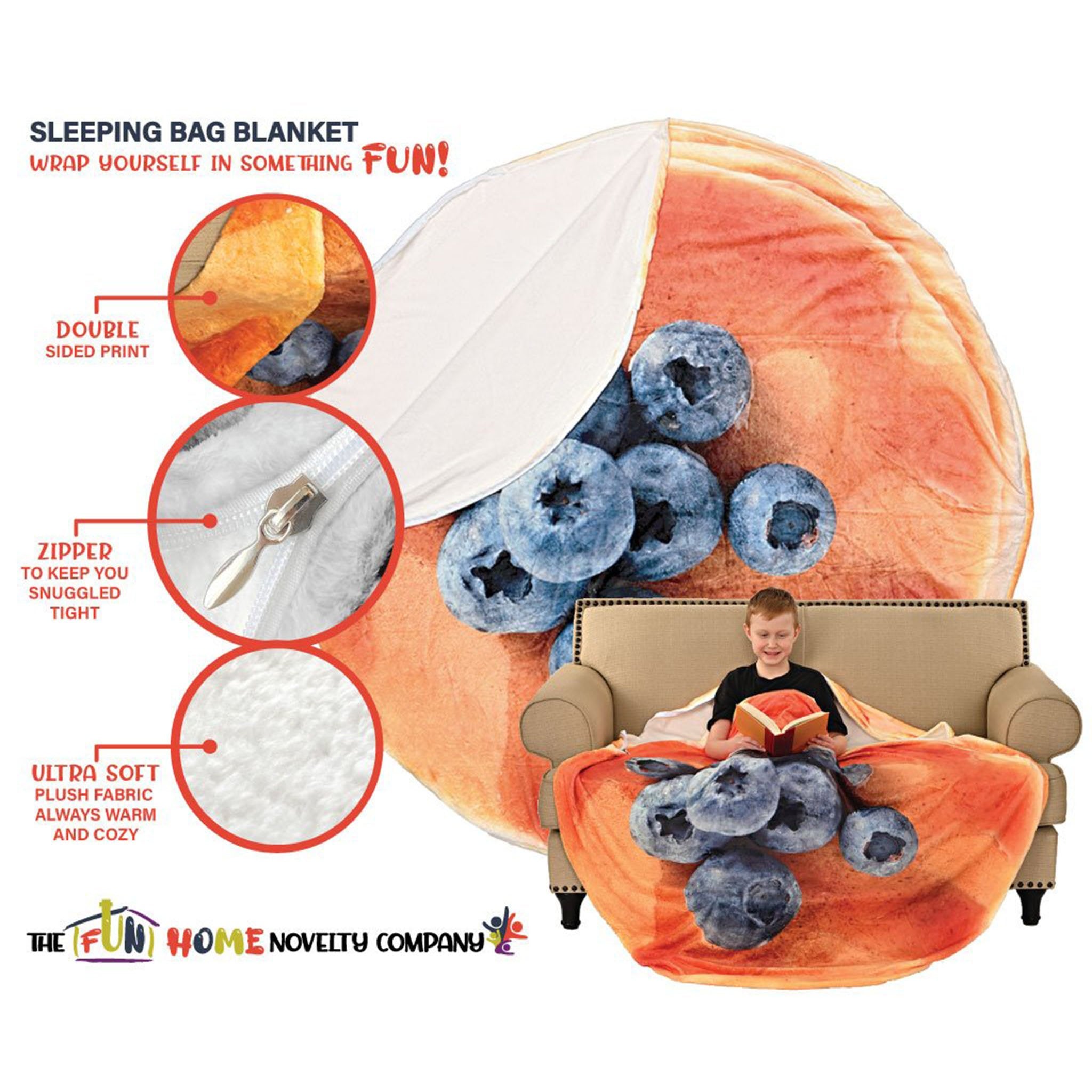 Pancake Cozy Blanket - Denny's