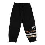 Jogger with Animal Print Stripes & Star - Denny's