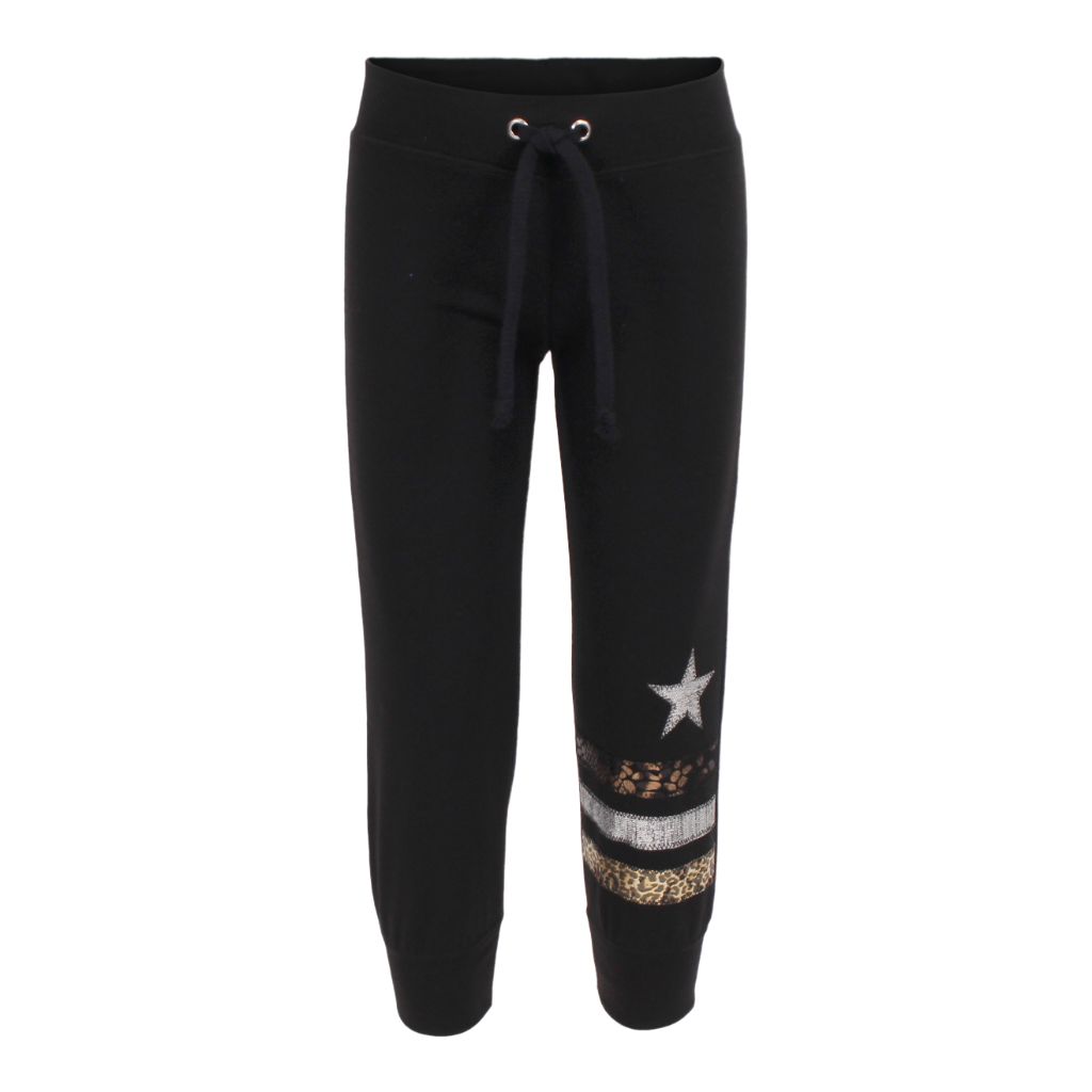Jogger with Animal Print Stripes & Star - Denny's