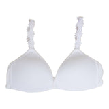 Seamless Padded Bra w Flower Straps - Denny's