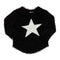 Black Shirt Tail Sweater with Star - Denny's