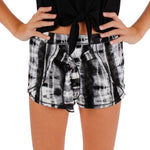 Tie Dye Tie Short Black & White - Denny's