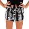 Tie Dye Tie Short Black & White - Denny's