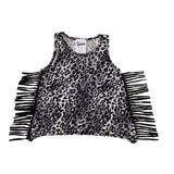 Leopard Tank with Fringe - Denny's