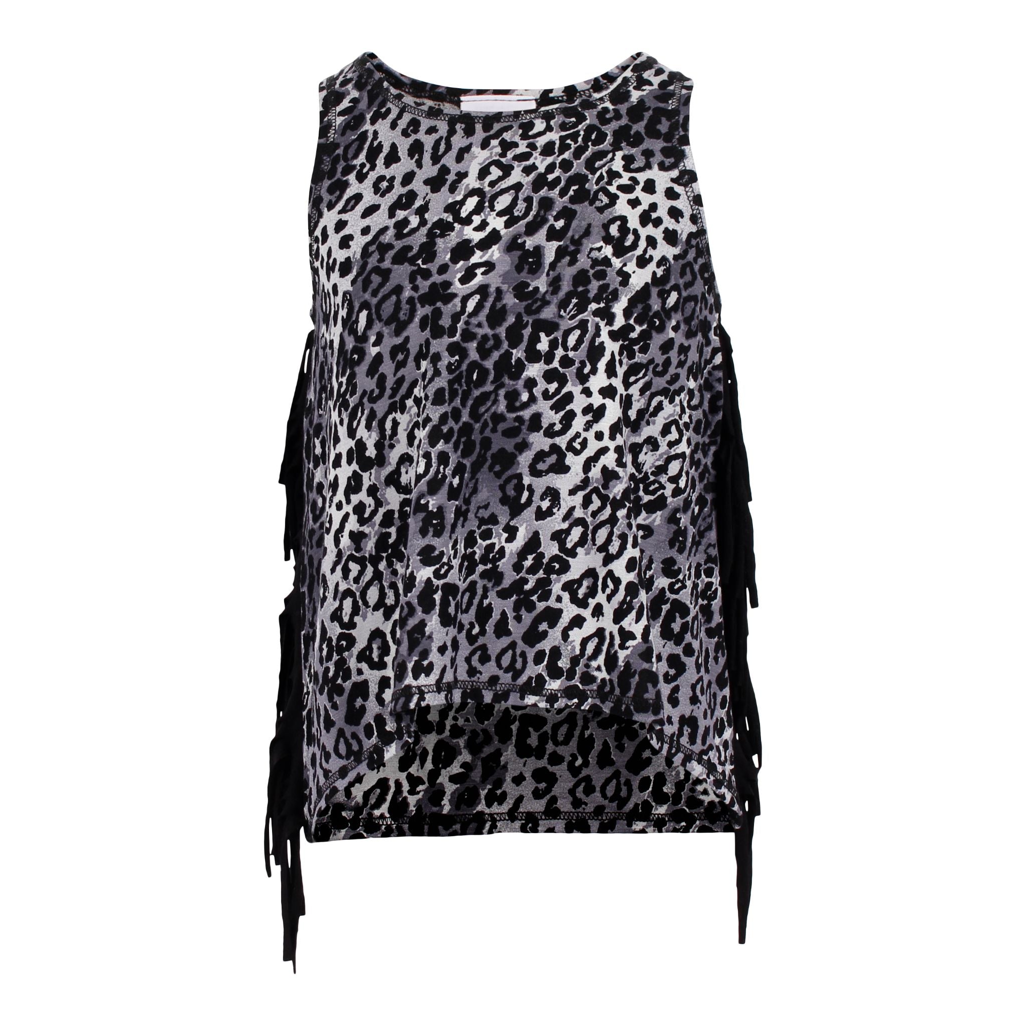 Fringe Side Tank Leopard - Denny's