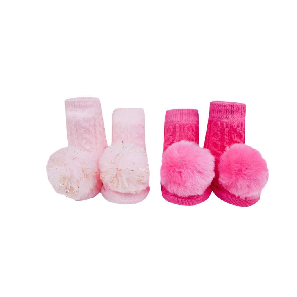 Two Pack Pom Pom Sock - Denny's