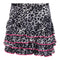 Leopard Ruffle Skirt with Pink Stitching - Denny's