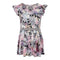 Tie Dye Ruffle Sleeve Dress with Studded Belt - Denny's