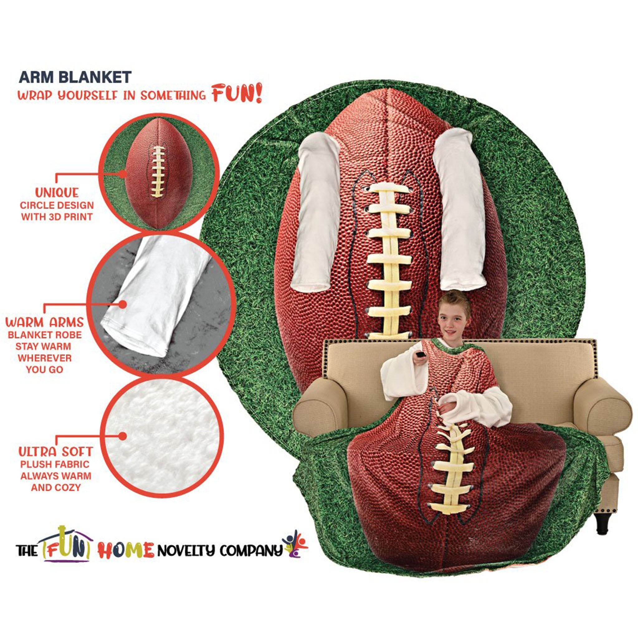 Football Arm Cozy Blanket - Denny's