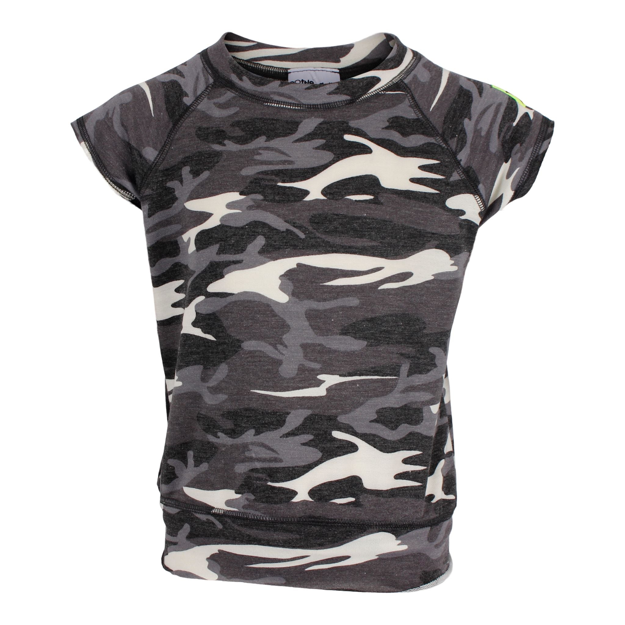Camo Cut Off Sleeve Sweatshirt - Denny's