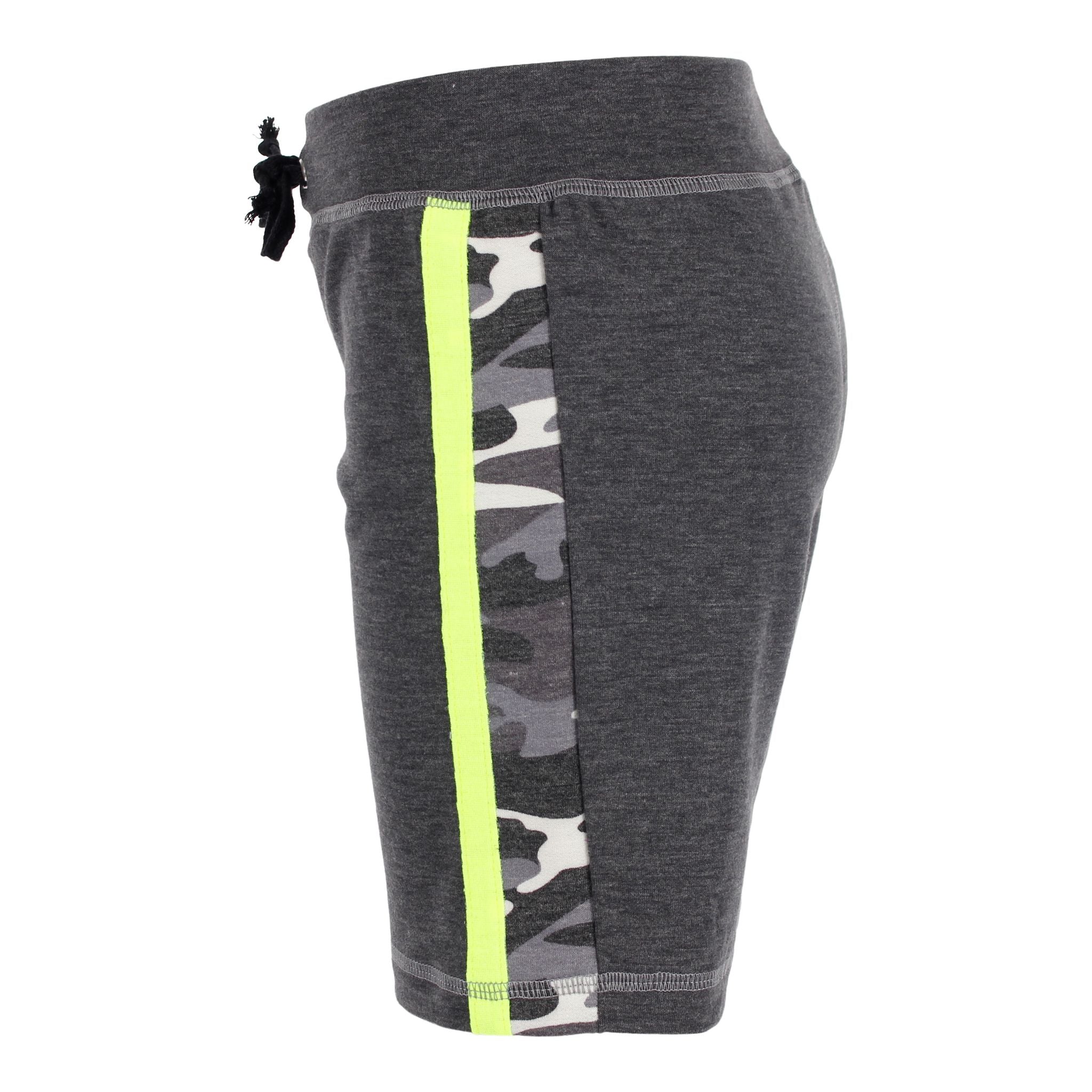 Camo Side Panel Short with Neon - Denny's
