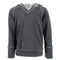 Solid Sweatshirt with Camo Hood and Stripe - Denny's