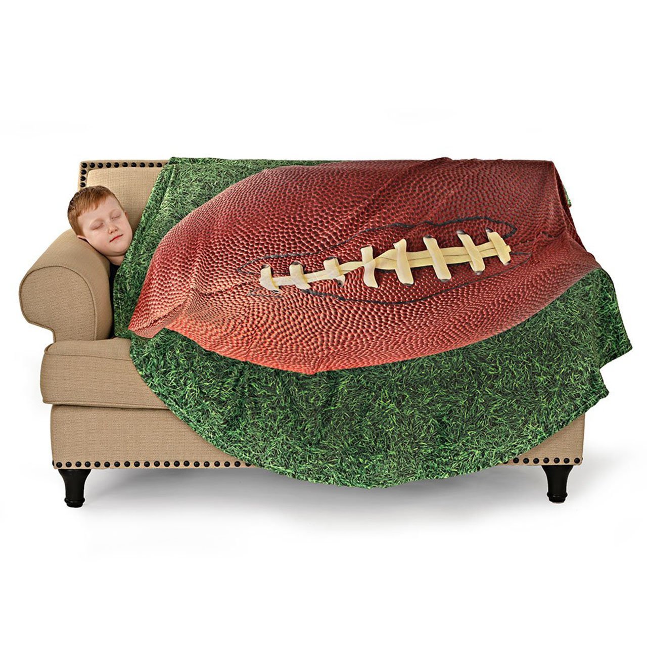 Football Circle Cozy Blanket - Denny's