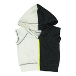 Short Sleeve Color Block Hoody - Denny's