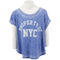Burn Out Cap Sleeve with Property of New York City - Denny's