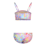2pc Multi Confetti Bandeau Bikini - Denny's