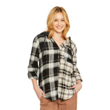 Plaid Hooded Flannel - Denny's