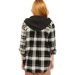 Plaid Hooded Flannel - Denny's