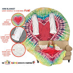 Heart Tie Dye Arm Cozy Blanket - Denny's