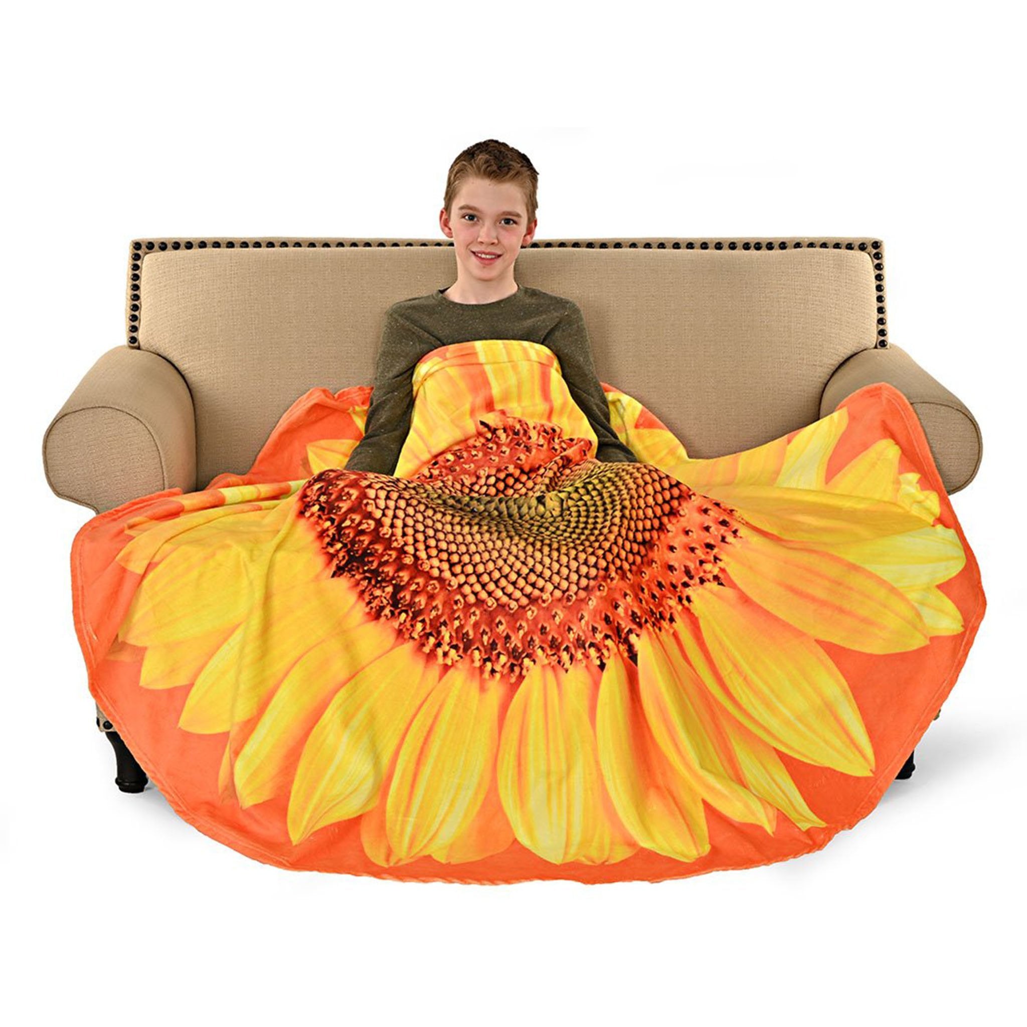 Sunflower Circle Cozy Blanket - Denny's