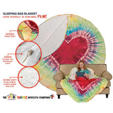 Heart Tie Dye Sleeping Cozy Blanket - Denny's