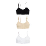 3 pack Padded Adjustable Bralet - Denny's