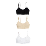 3 pack Padded Adjustable Bralet - Denny's